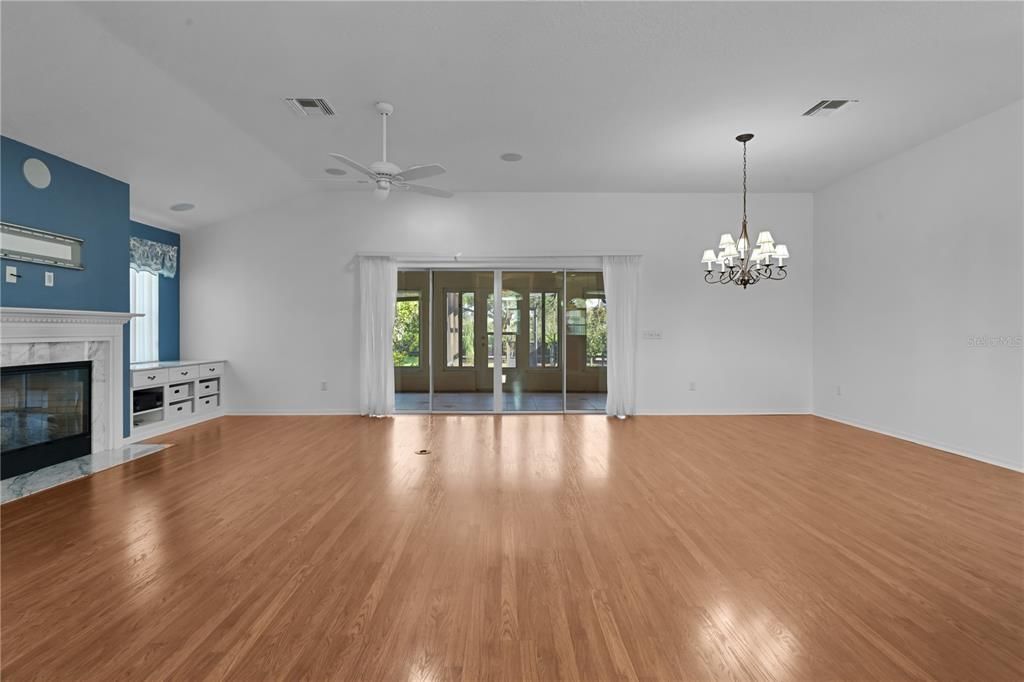 Overall view of Living Room & Dining Room from Entry