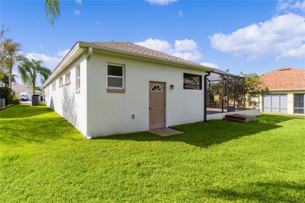 The Door Behind the Home houses a Garden Shed / Storage Area