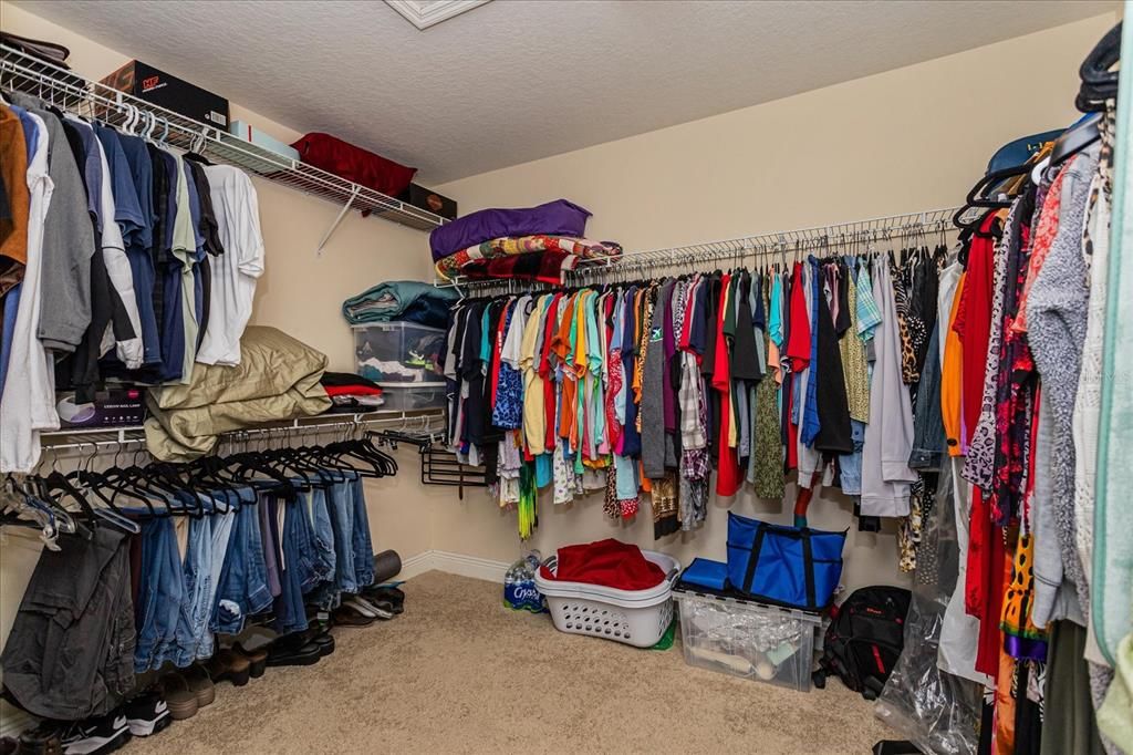 WALK IN CLOSET IN PRIMARY BEDROOM