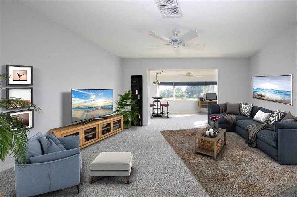 Staged Family Room