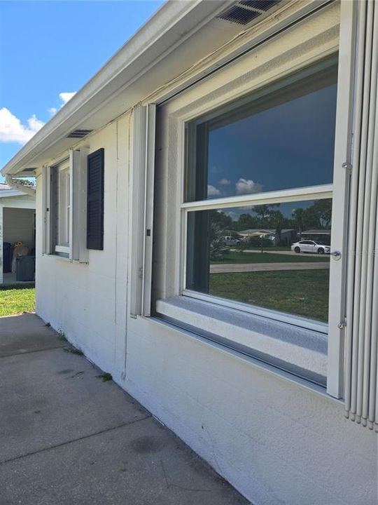 All windows with shutters