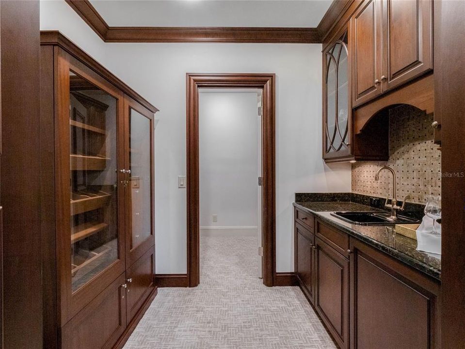 Humidor/Wet bar in Office