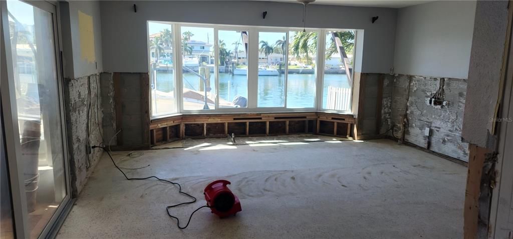 Primary Bedroom after Hurricane Helene