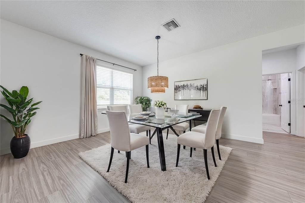 Virtually Staged Dining Room