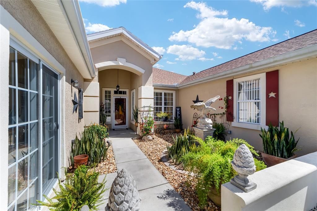 Beautiful Courtyard to greet your guests and welcome you home