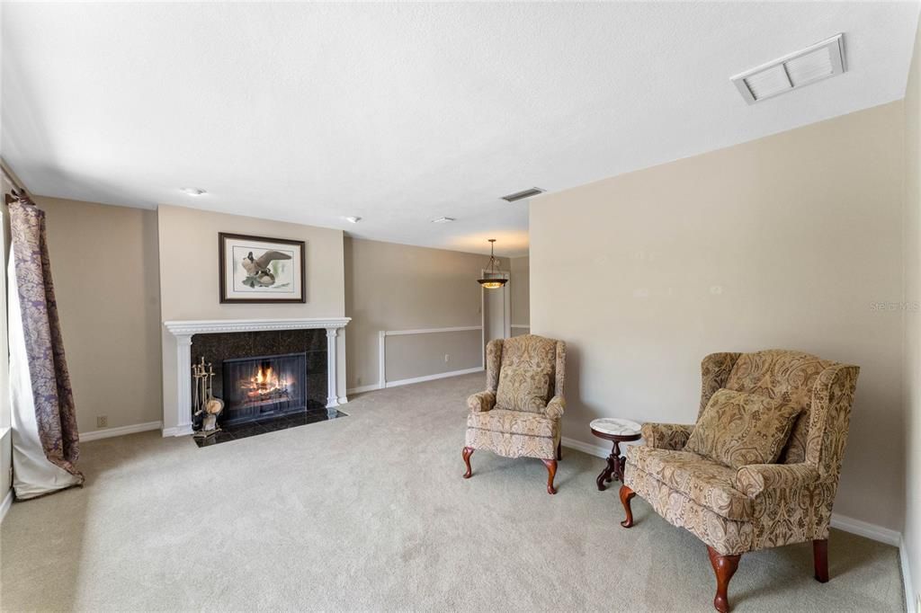 Formal Living Room with Fireplace