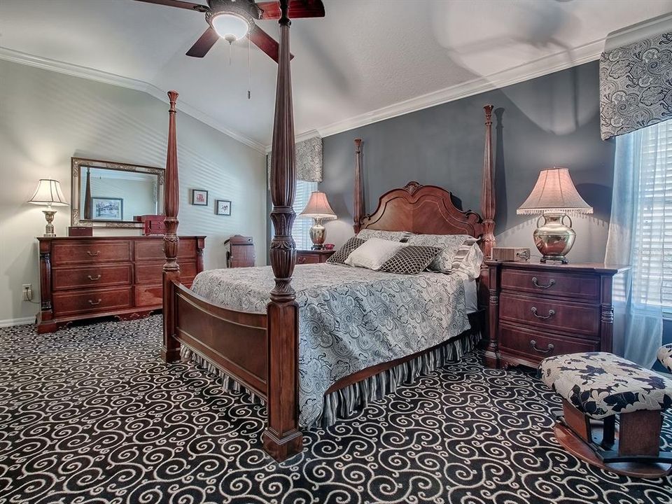 Primary Bedroom With Vaulted Ceiling