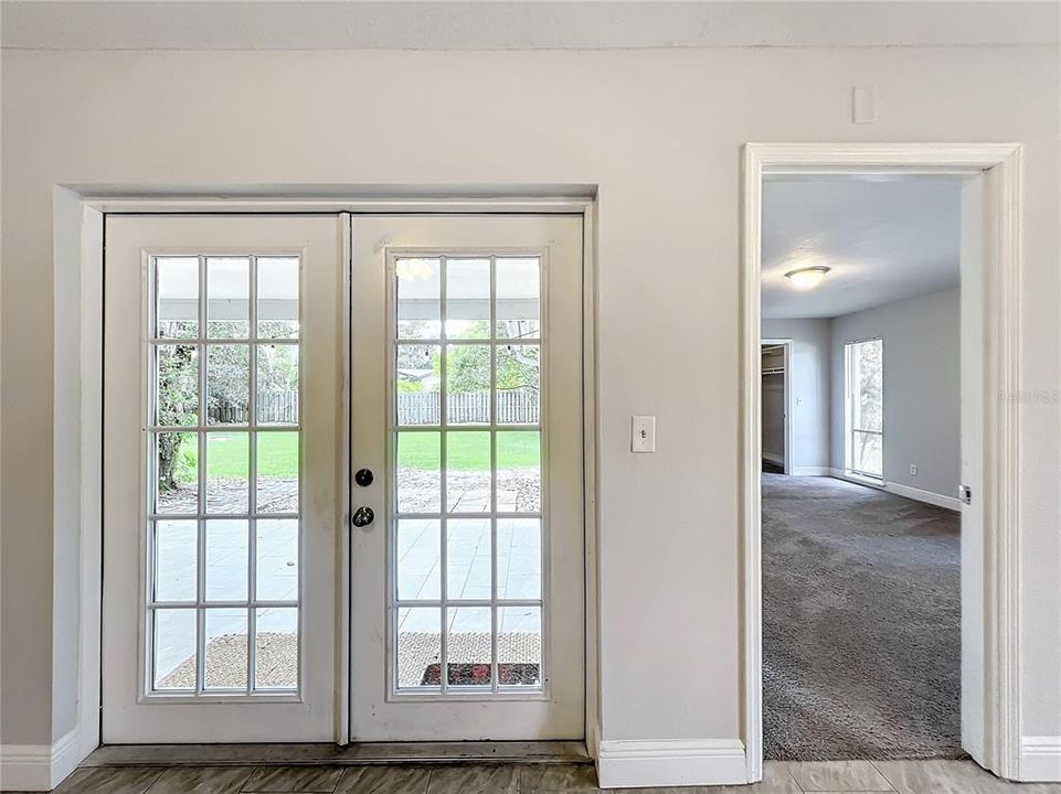 Back Patio French Doors