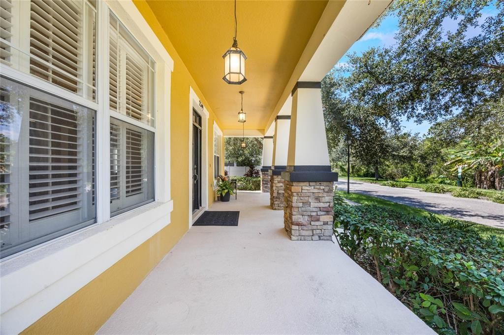 Large covered front porch.