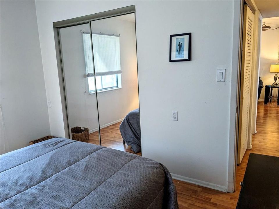 Primary bedroom with two windows