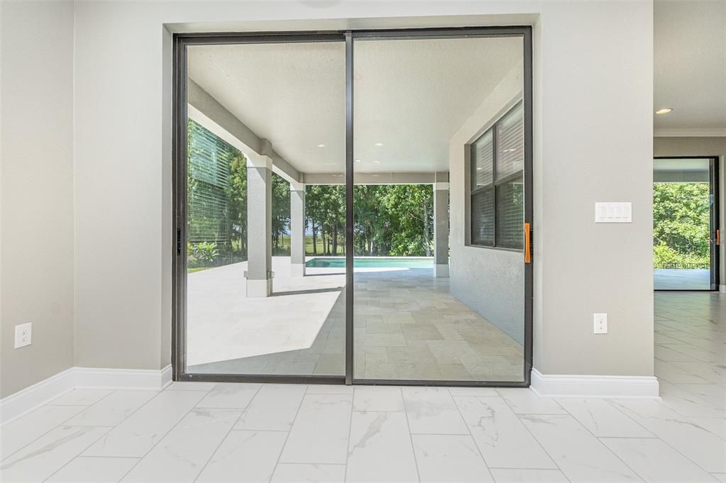 dining room view of pool