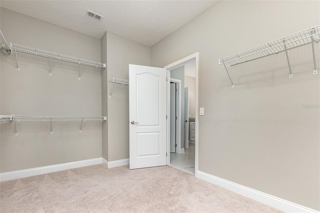 upstairs master bedroom closet