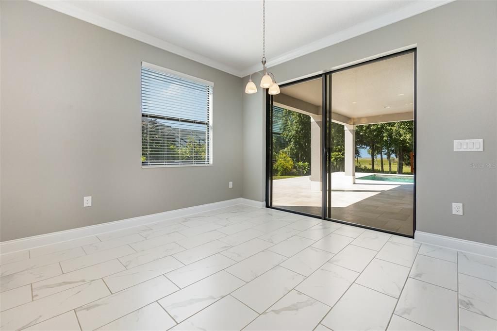 dining room view of pool