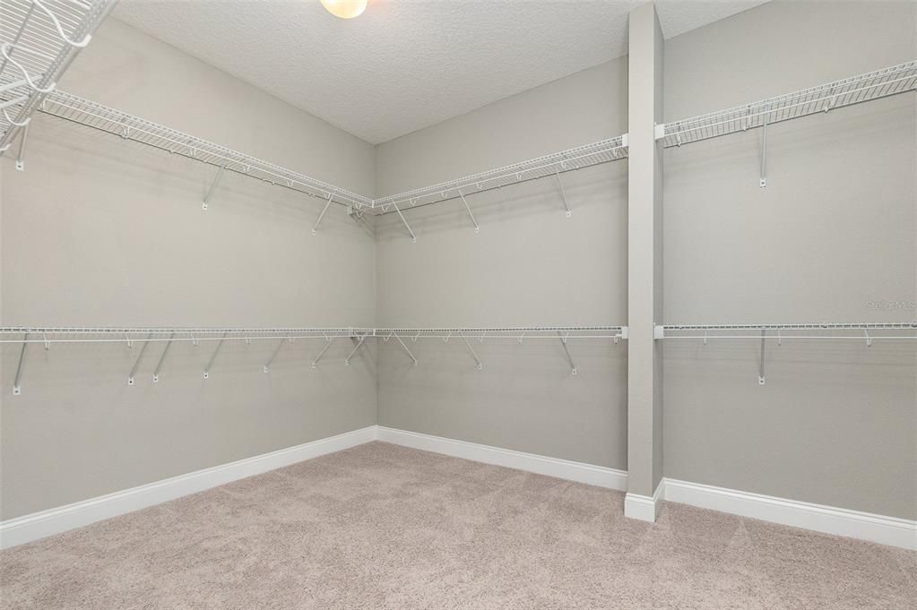 upstairs master bedroom closet