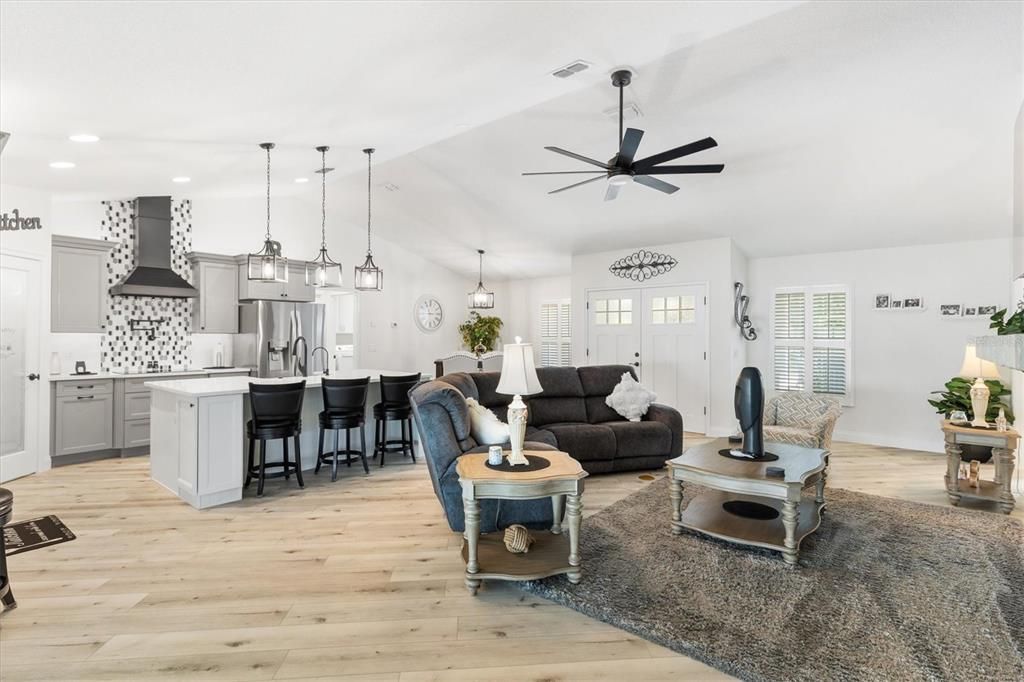 Living Room showing Open Floor Plan