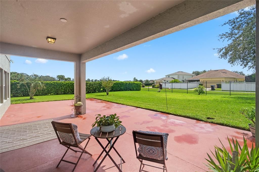 Large Covered Back Patio