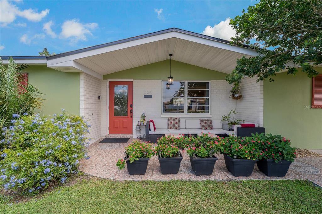 INVITING & COZY FRONT PORCH TO WATCH THE SUNSETS FROM IN THE EVENING!