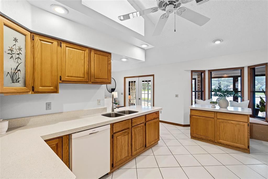 Open Kitchen to Family Room!