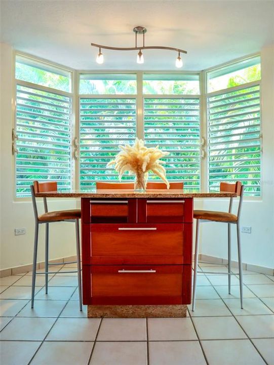 Breakfast area at the kitchen