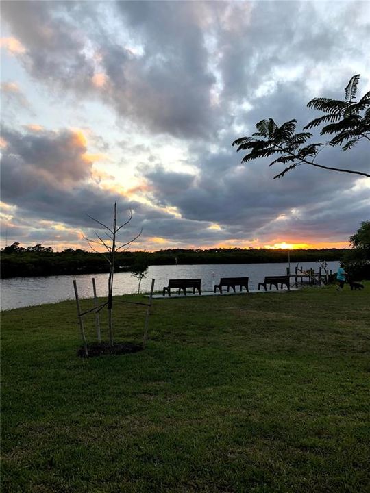 Sitting area on Braden River