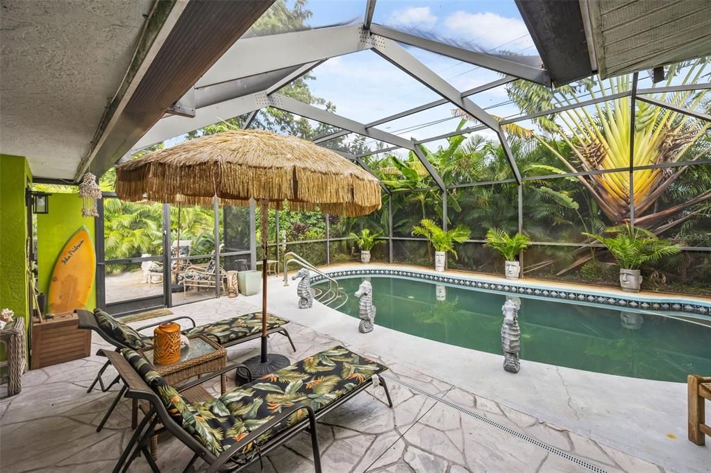 Covered Lanai and Pool