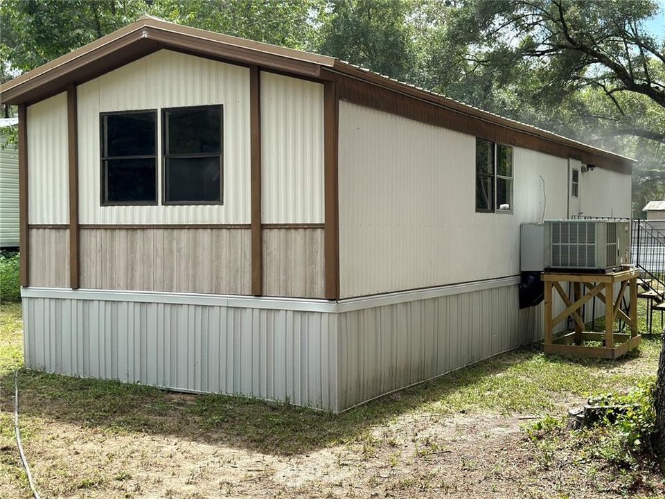 View of the back from NW Corner of house.