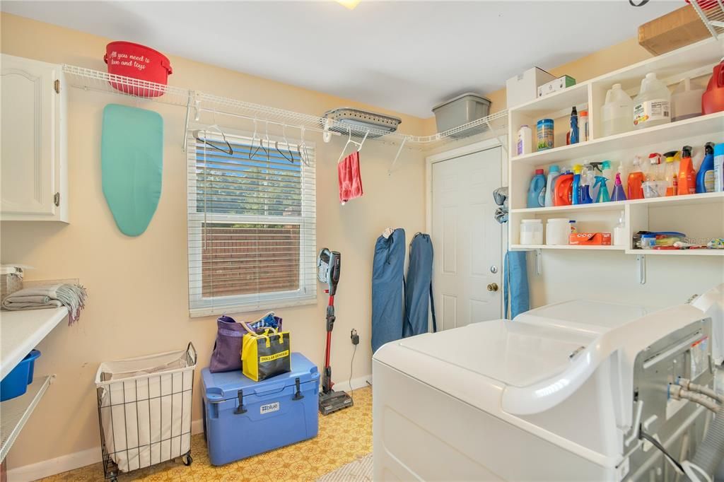 Laundry room.