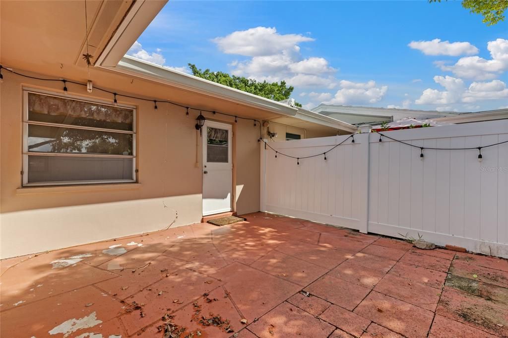 Fenced Patio