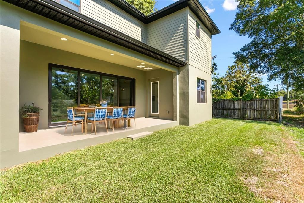 ** Virtually Staged**Backyard covered Patio. Pool renders available