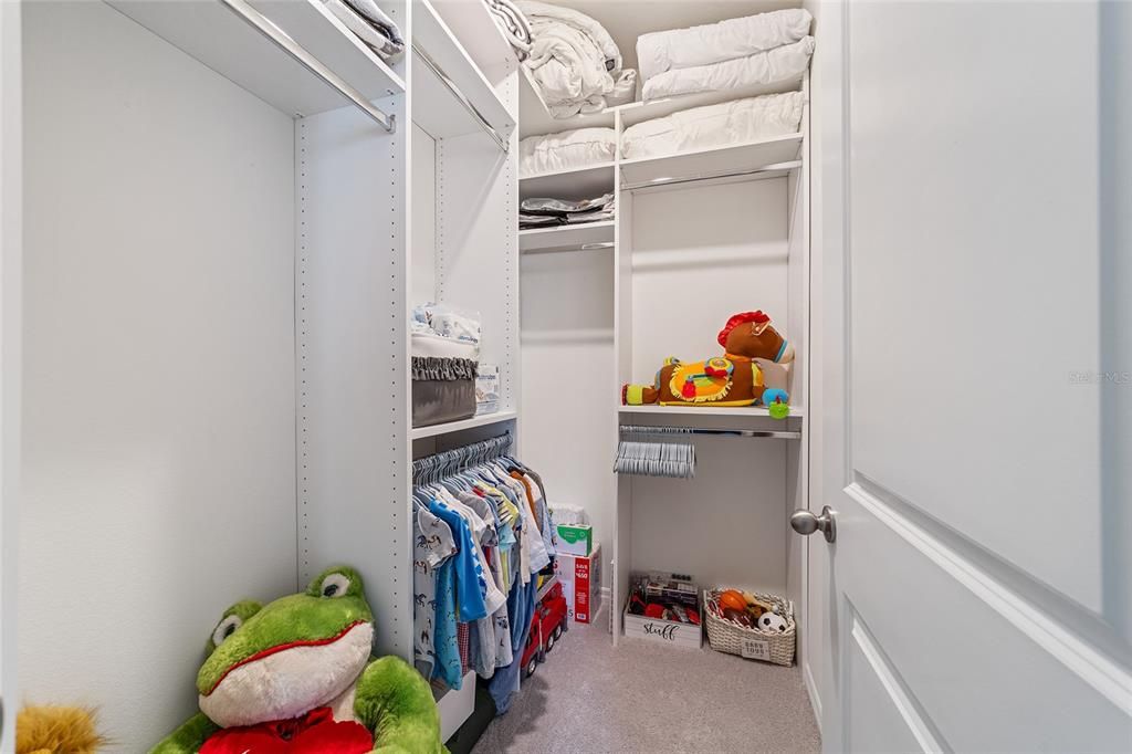 Built in closet in guest