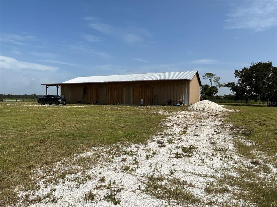 Metal Building on concrete slab