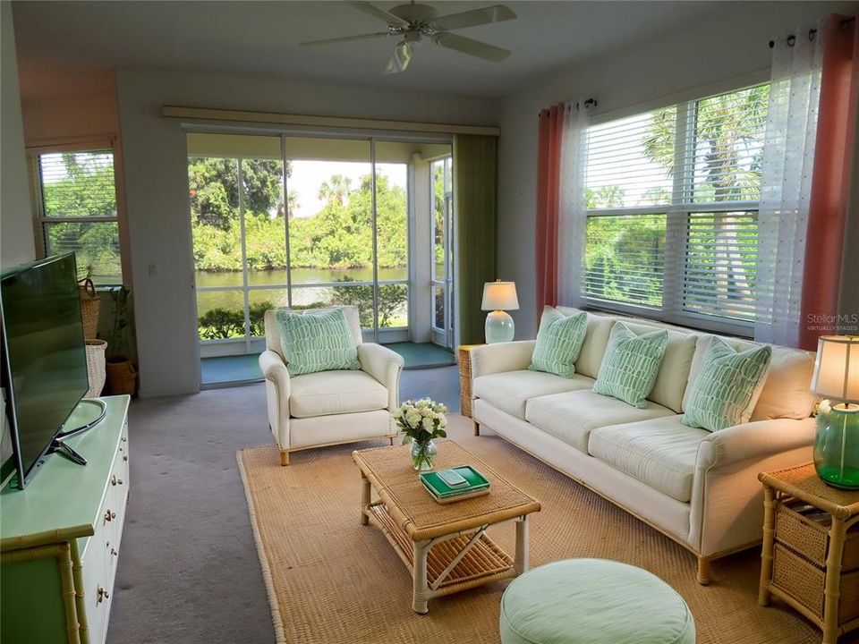 Living Room Virtually staged