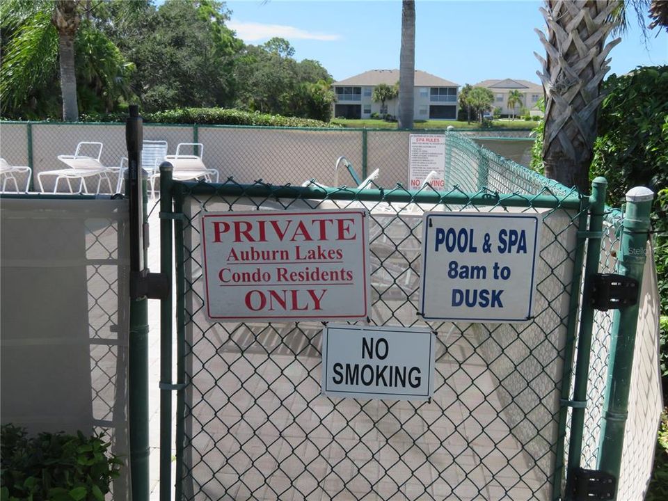 Entrance to pool