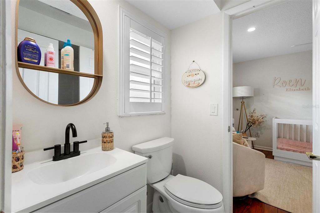 Jack and Jill Bathroom (#3) between Bedroom #2 and #3