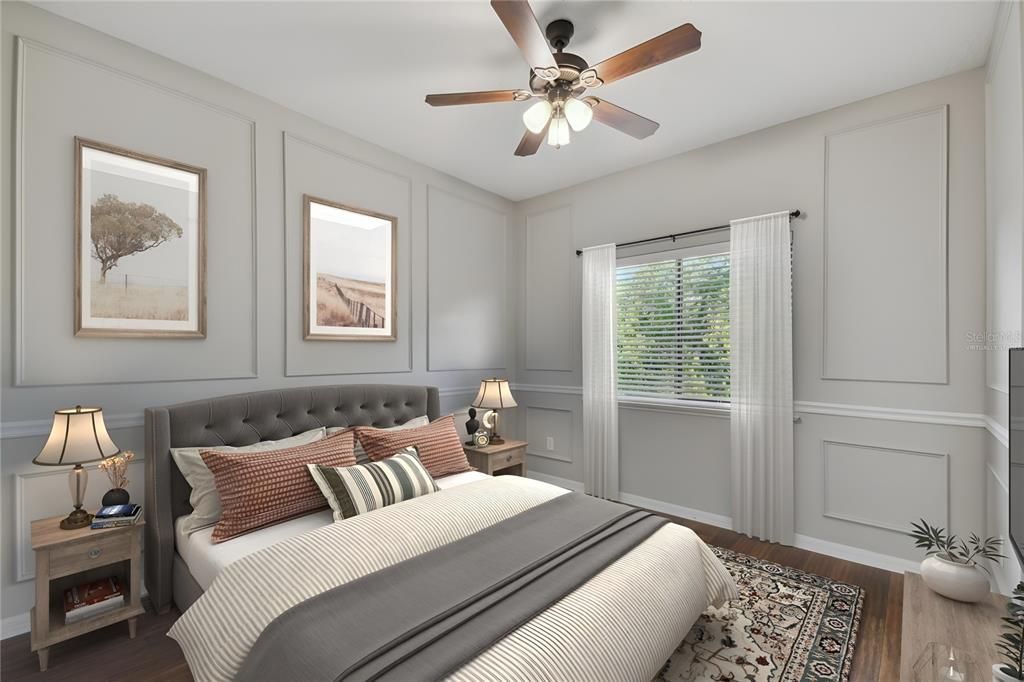 Master Bedroom - virtually staged