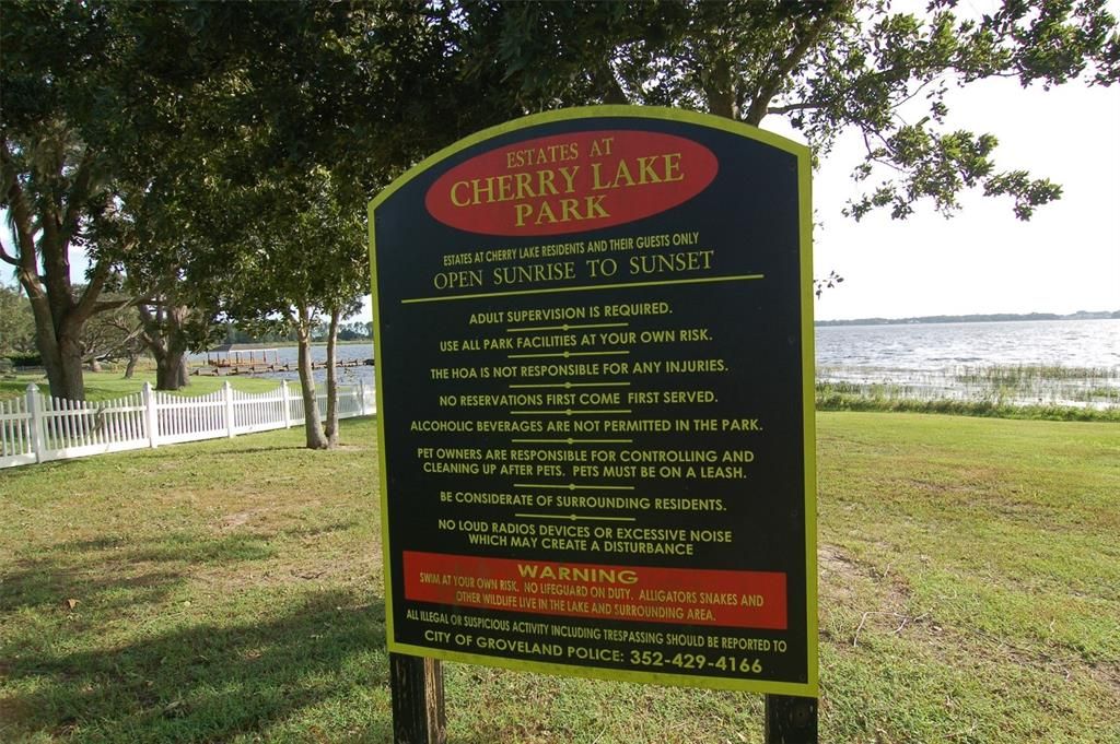 Community Access to Lake Wilson & Chain of Lakes