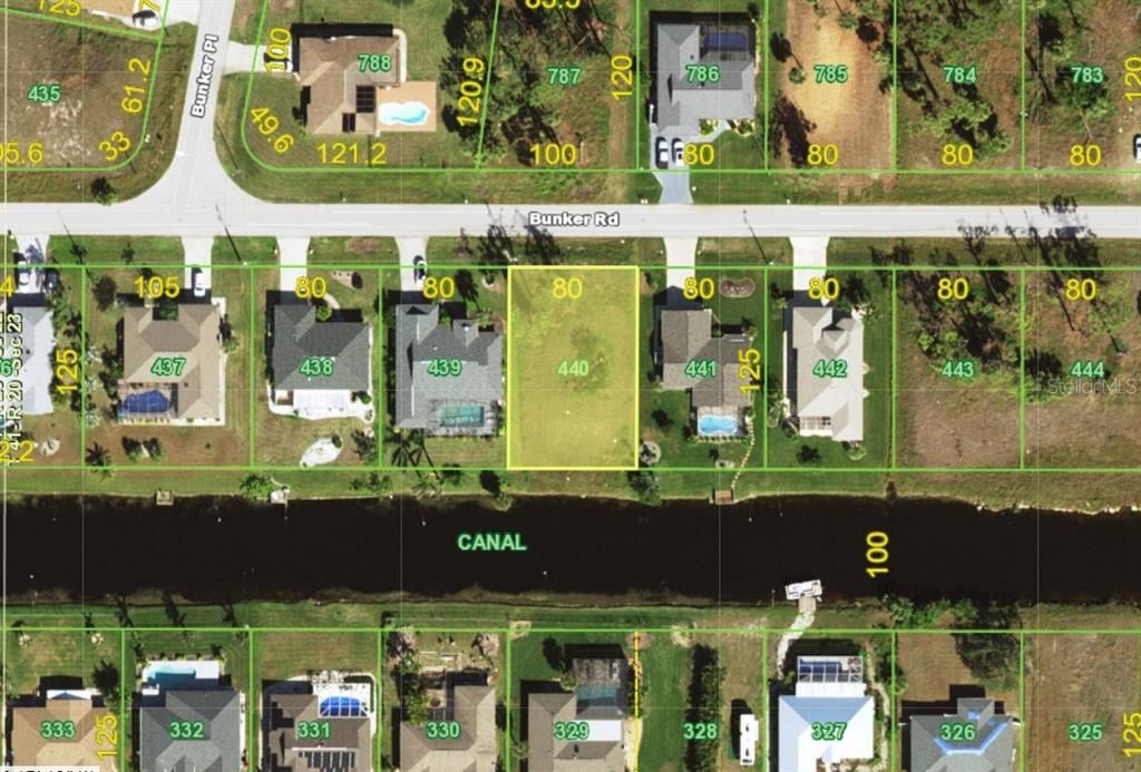 GI Map shows location of property in the community.