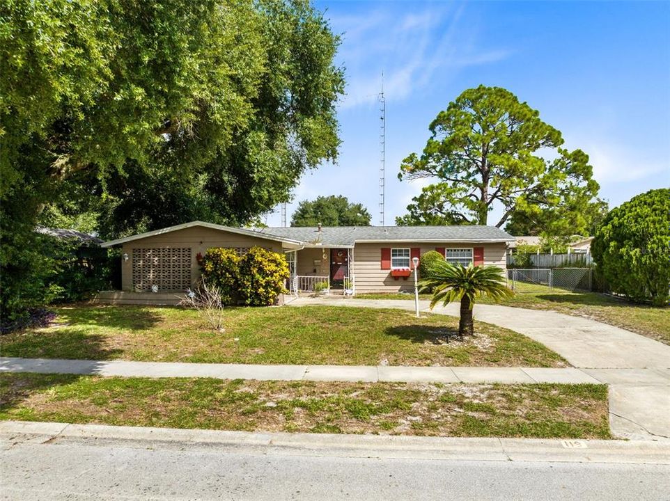 Front elevation view from street.