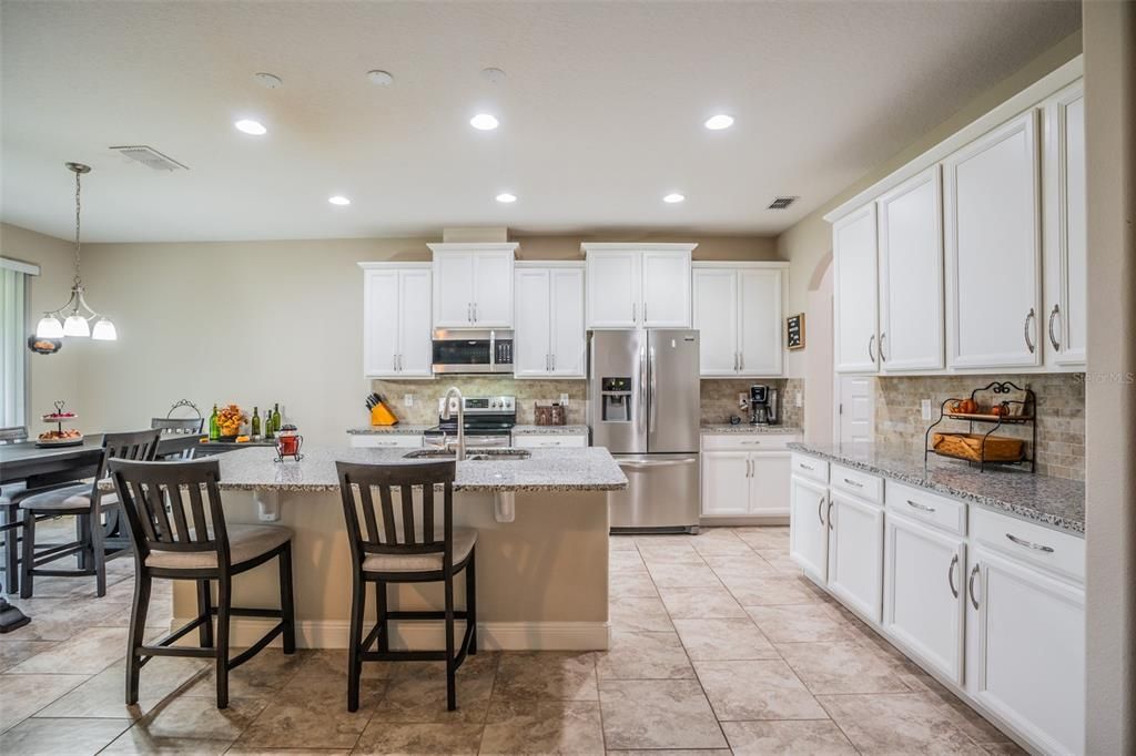 Kitchen White/White Cabinets Tons of Storage