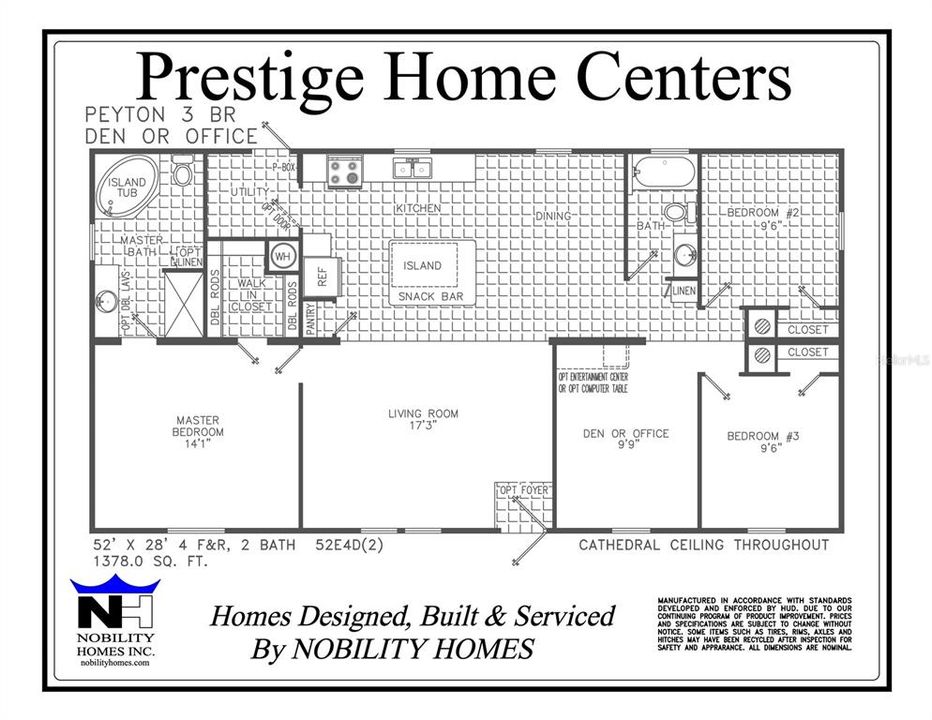 For Sale: $259,900 (3 beds, 2 baths, 1378 Square Feet)