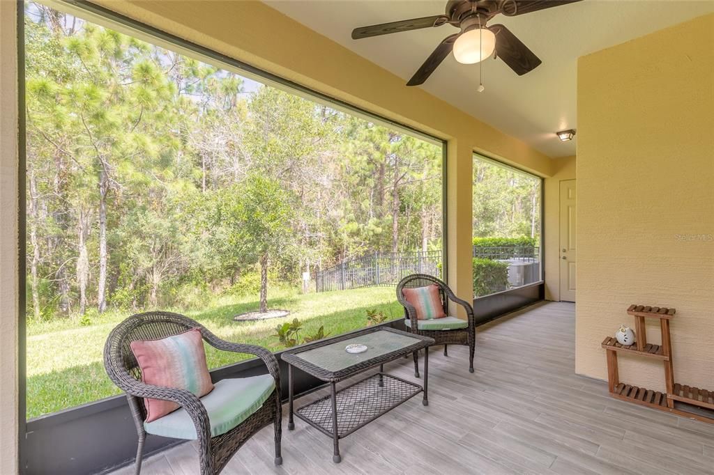 Screened and Tiled Back Porch