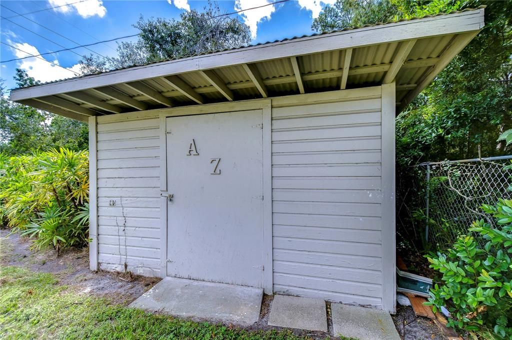 Storage shed!