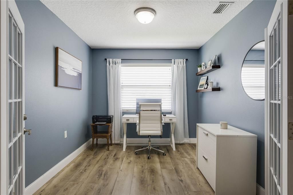 Office/Den with french doors