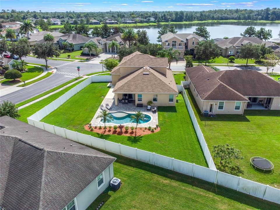 Aerial backyard