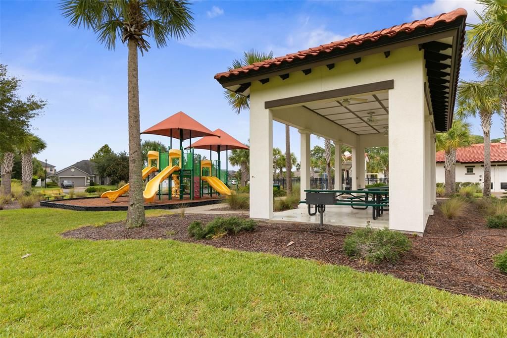 Playground with pavilion