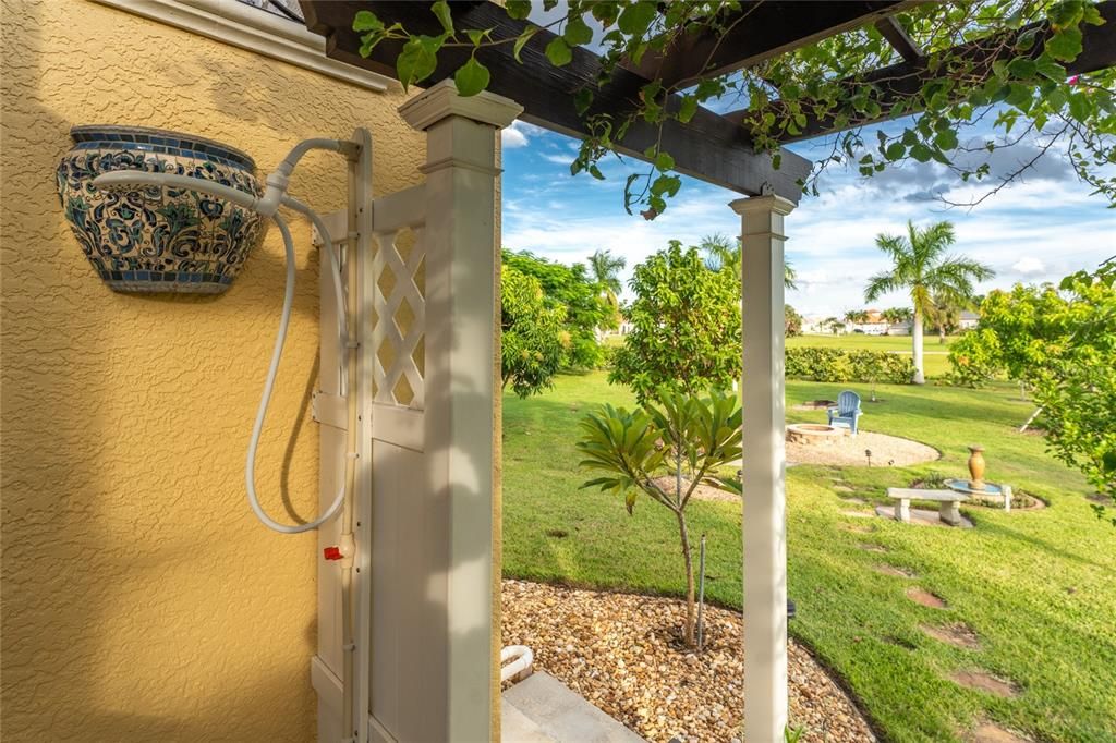 outdoor shower