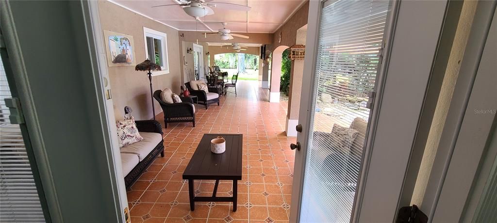 Double door to patio terrace.