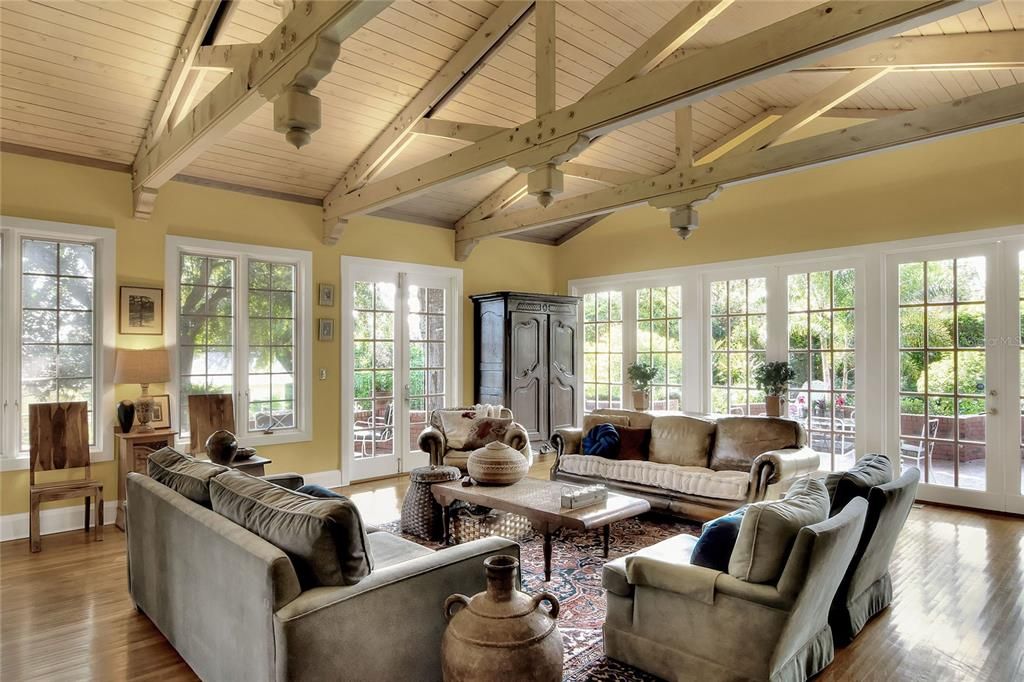 Architecturally designed family room.