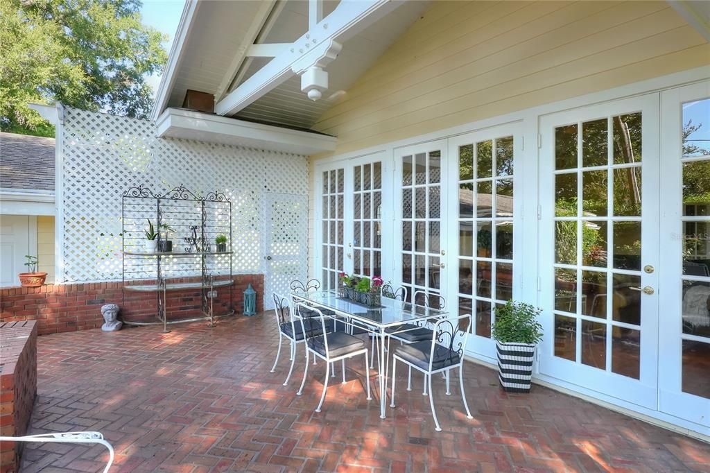 Rear patio off the family room.