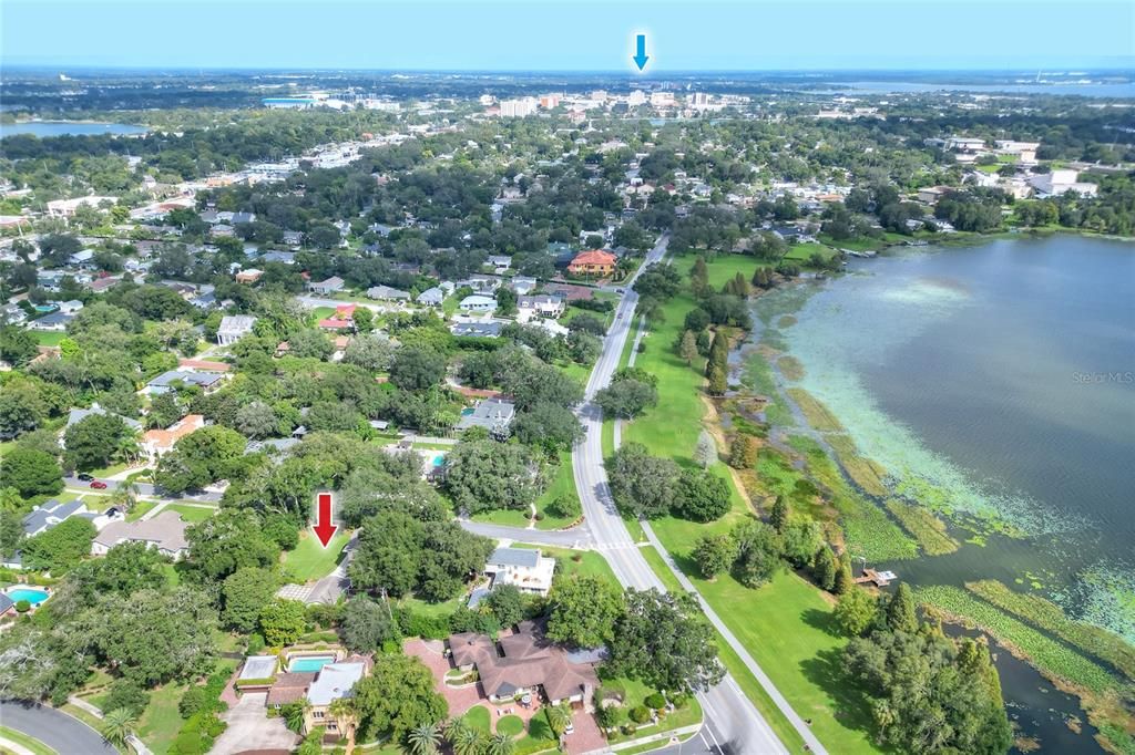 Central location with downtown Lakeland in the background.